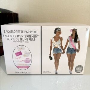 Bachelorette Party Kit with Pink and White Accessories